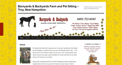 Desktop Screenshot of farmandpetsitting.com