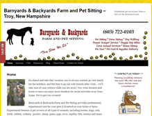 Tablet Screenshot of farmandpetsitting.com